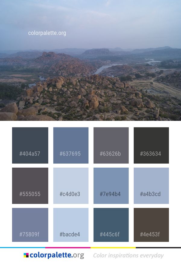 Sky Mountainous Landforms Mountain Color Palette
