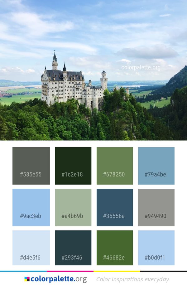Sky Mountainous Landforms Mountain Range Color Palette