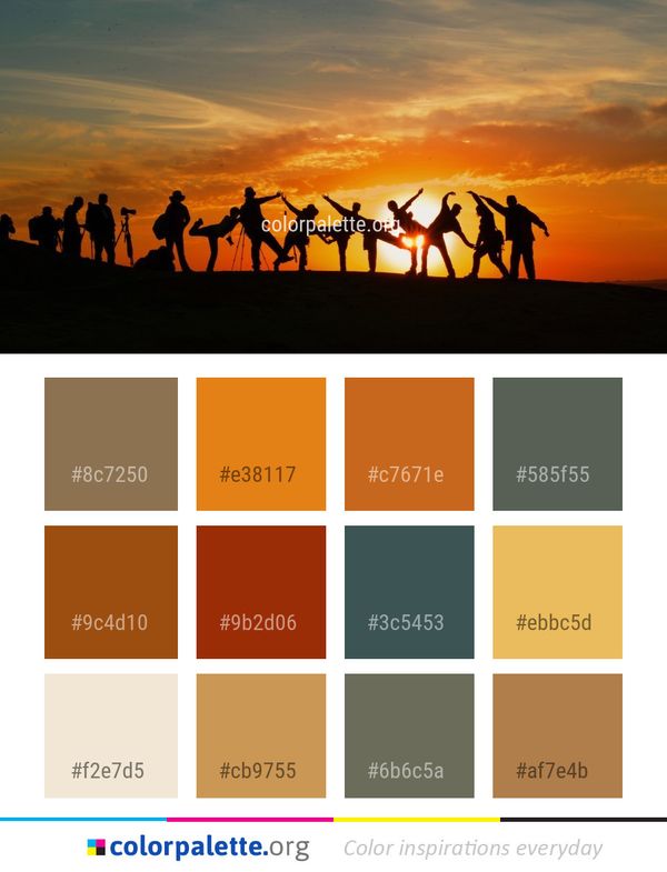 Sky Sunset Sunrise Color Palette