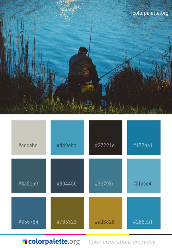 Water Blue Nature Color Palette