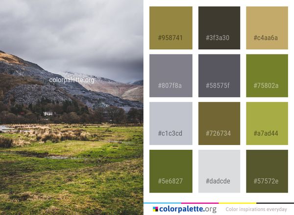 Highland Sky Mountainous Landforms Color Palette