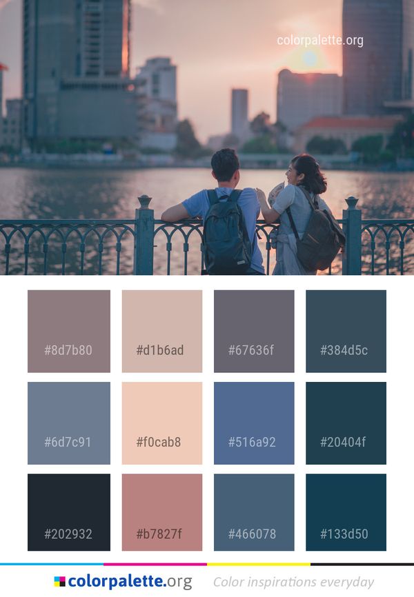 Photograph Water Urban Area Color Palette