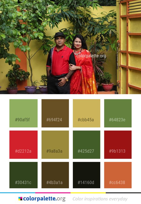 Plant Tree Flower Color Palette