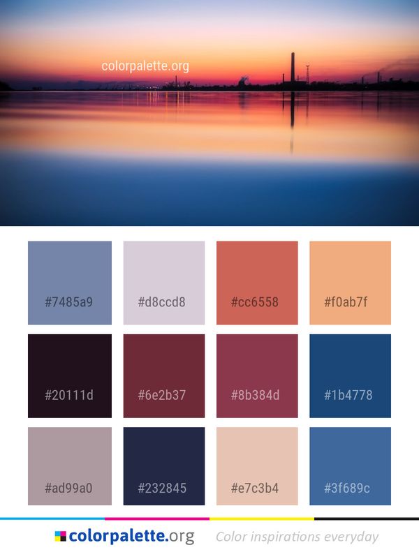 Reflection Horizon Water Color Palette