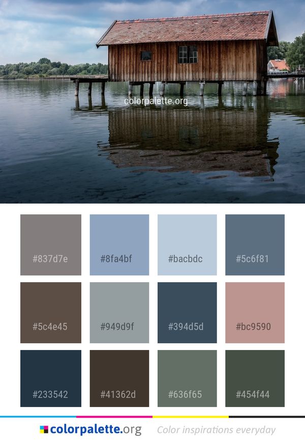 Reflection Water Sky Color Palette