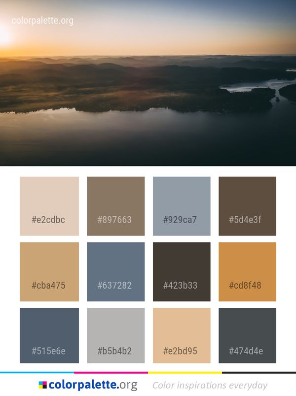 Sky Horizon Atmosphere Color Palette