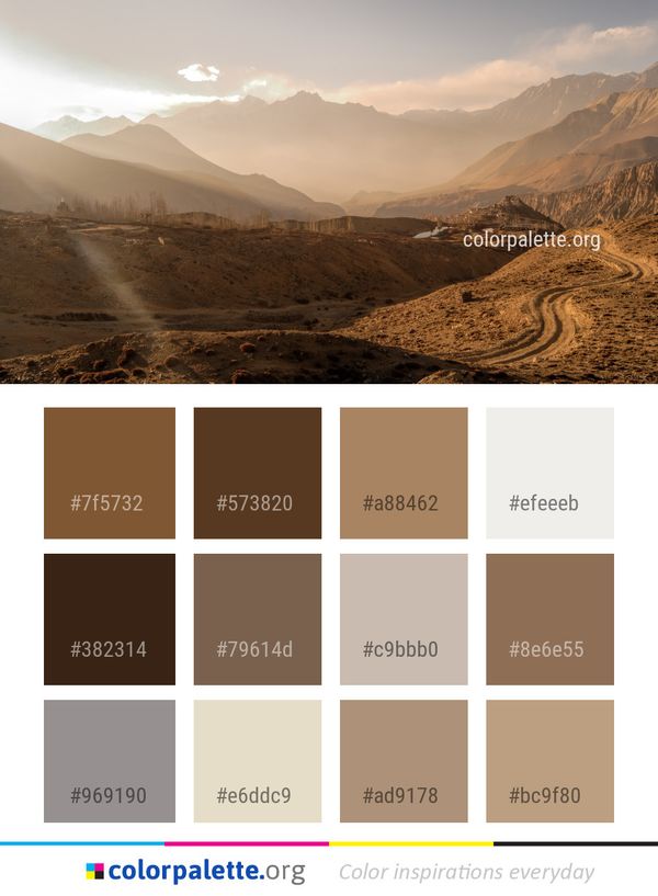 Sky Mountainous Landforms Highland Color Palette