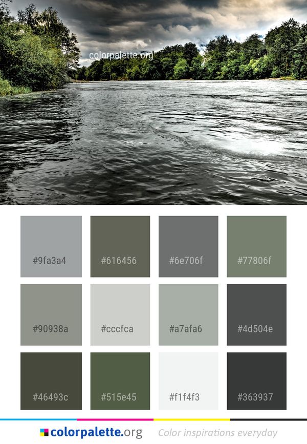 Water River Nature Color Palette