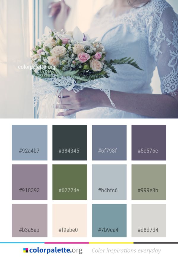 Flower Bouquet Arranging Color Palette