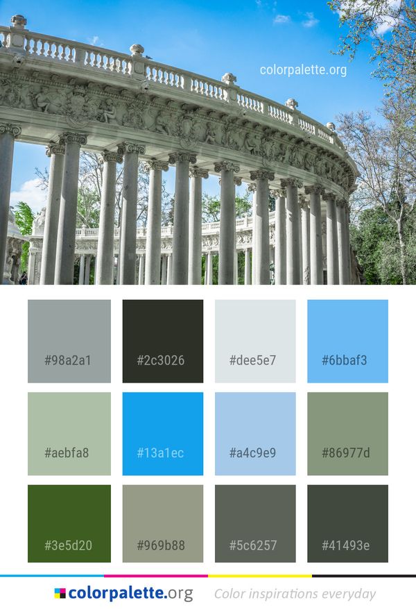 Landmark Column Structure Color Palette