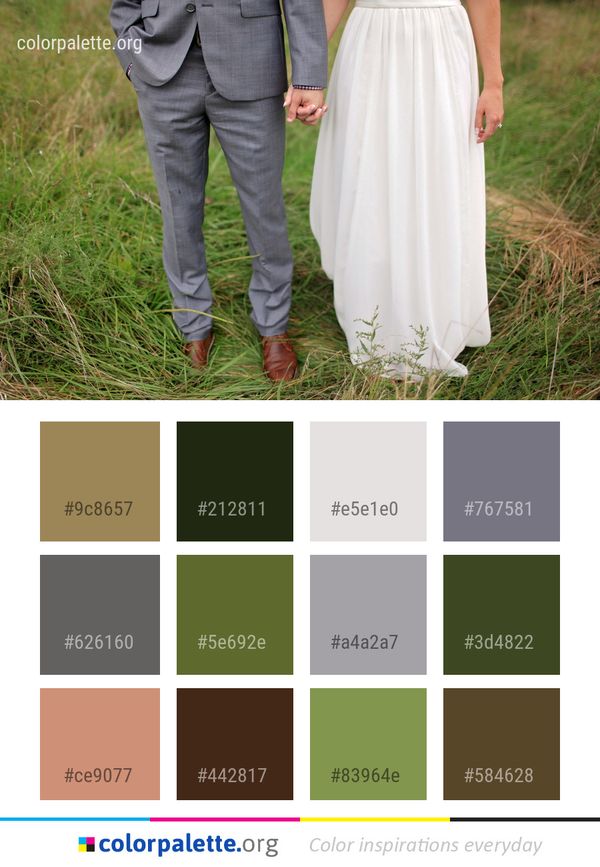 Photograph Dress Grass Color Palette