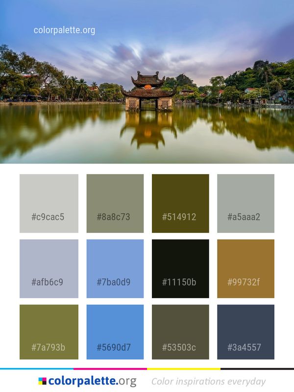 Reflection Water Nature Color Palette