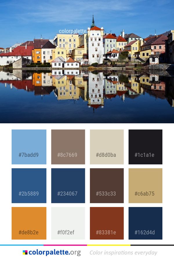 Reflection Water Town Color Palette