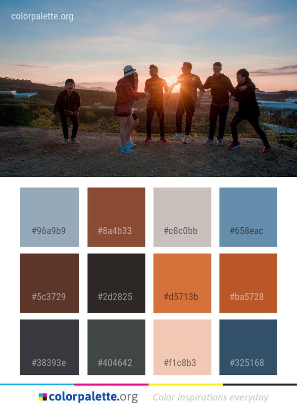 Sky Man Water Color Palette
