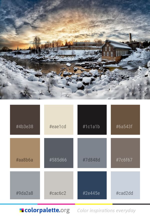 Sky Winter Reflection Color Palette