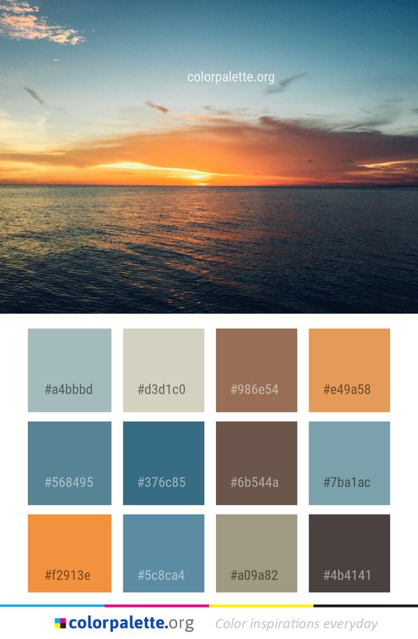 Horizon Sky Sea Color Palette