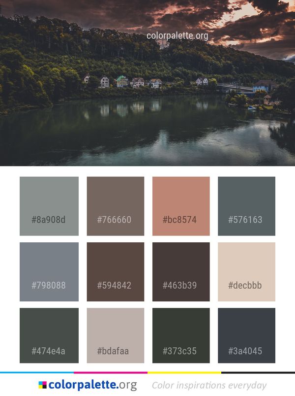 Reflection Sky Nature Color Palette