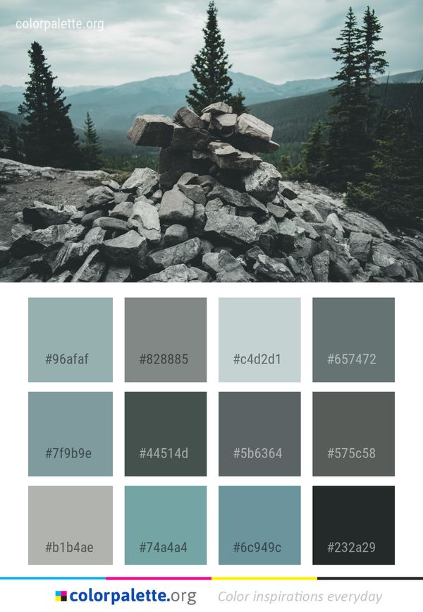Rock Mountainous Landforms Wilderness Color Palette
