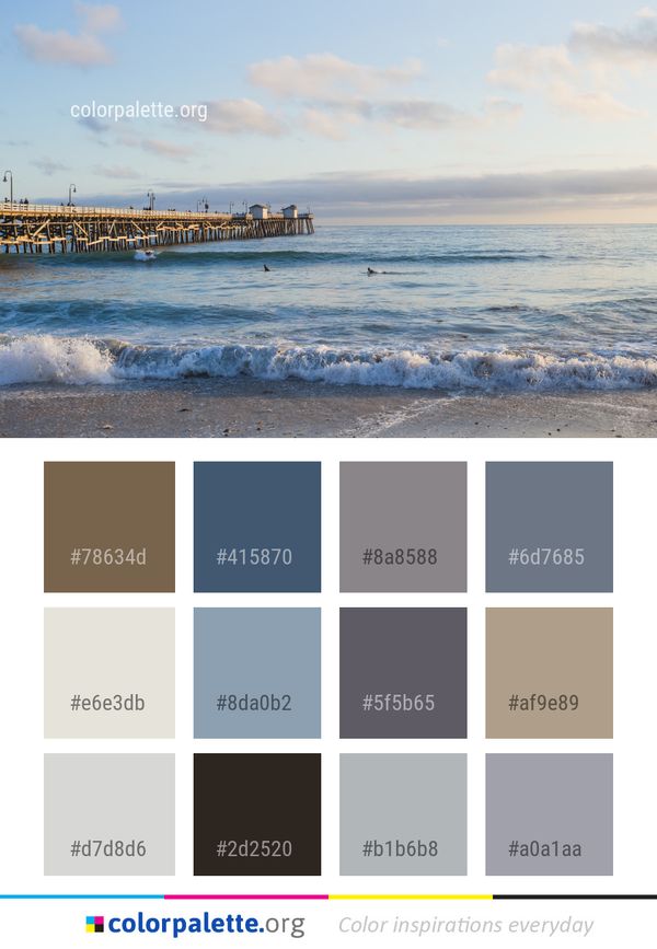 Sea Wave Ocean Color Palette