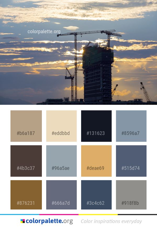 Sky Cloud Daytime Color Palette