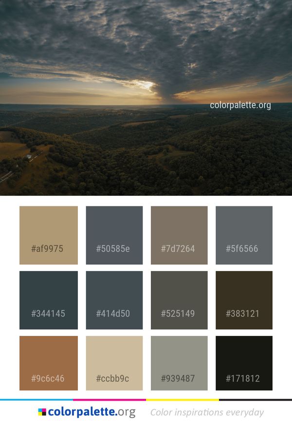Sky Horizon Cloud Color Palette