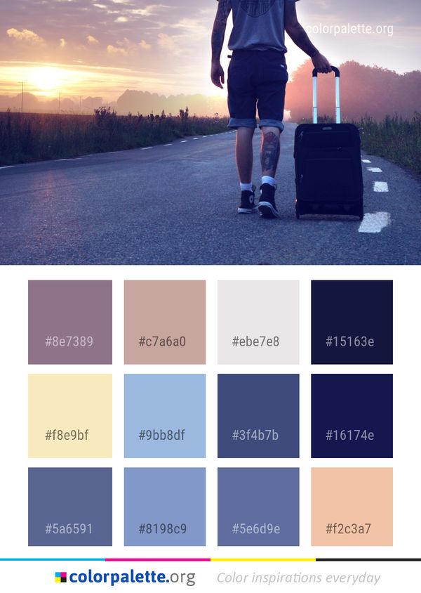 Sky Standing Asphalt Color Palette