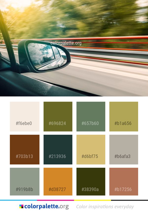 Car Motor Vehicle Land Color Palette