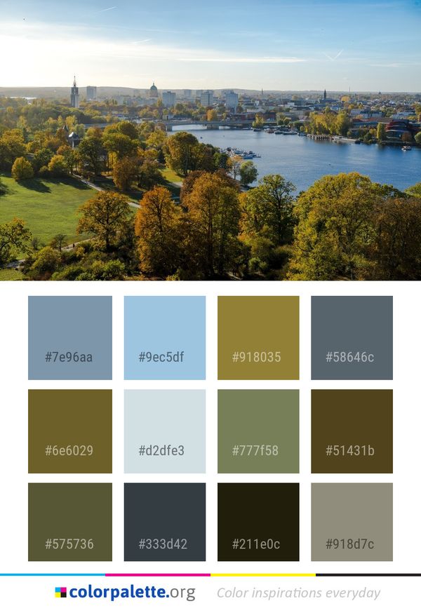 City Leaf Sky Color Palette