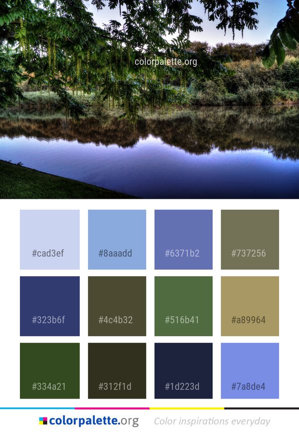 Reflection Water Nature Color Palette