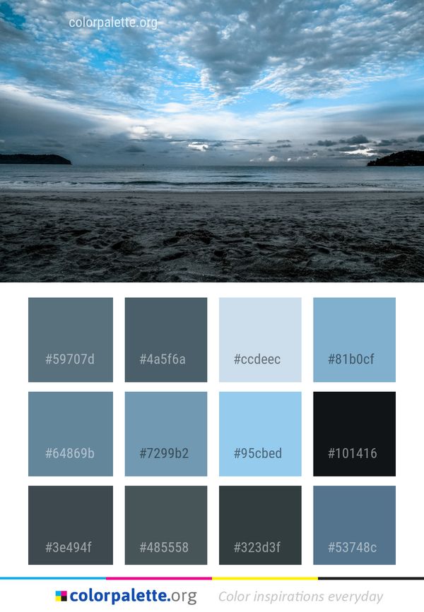 Sea Sky Horizon Color Palette