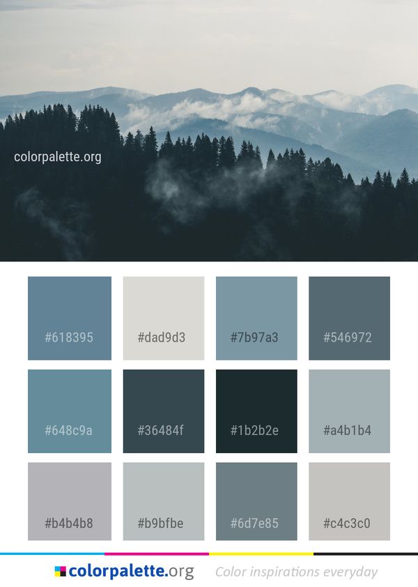 Sky Mountainous Landforms Mountain Range Color Palette
