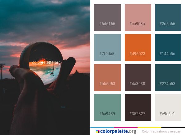 Sky Sea Sunset Color Palette