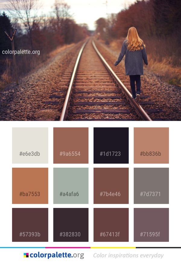 Track Path Sky Color Palette
