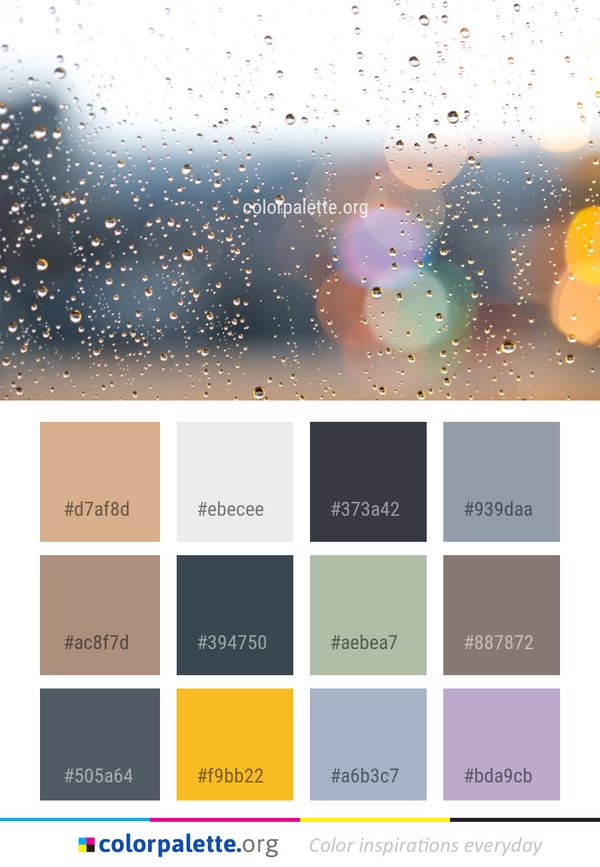 Water Sky Rain Color Palette
