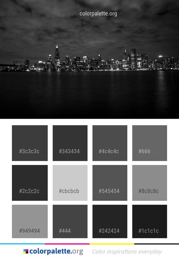 Cityscape Skyline Reflection Color Palette