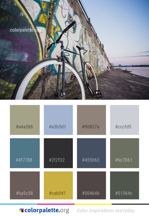 Land Vehicle Road Bicycle Color Palette