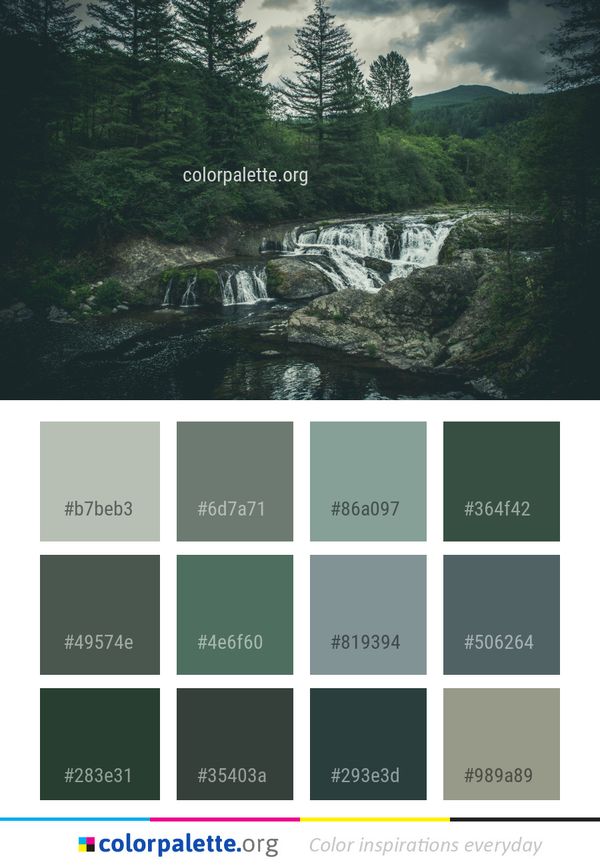 Nature Water Body Of Color Palette