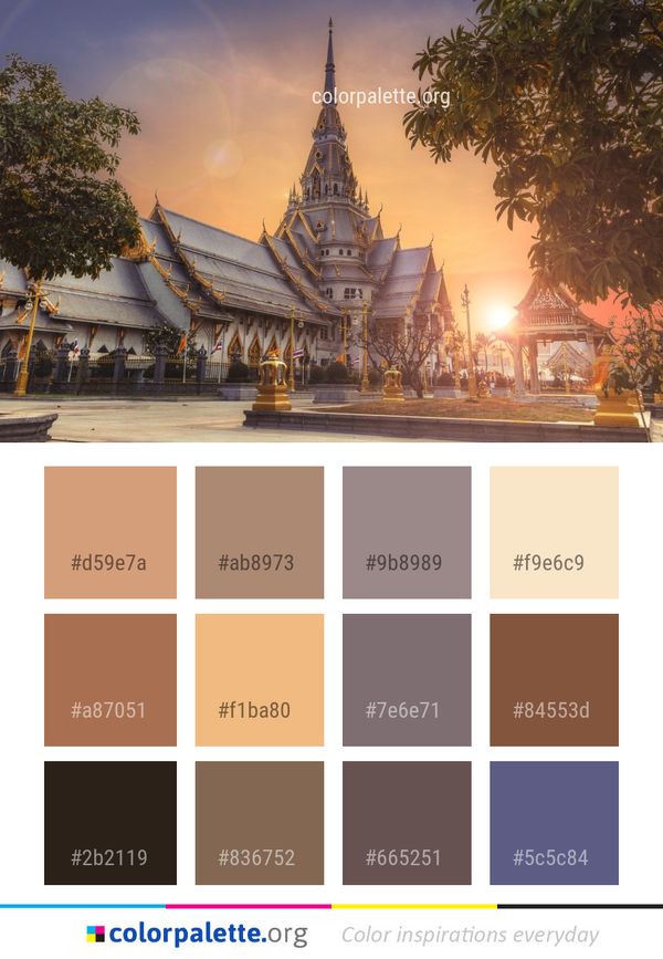 Sky Landmark Tourist Attraction Color Palette