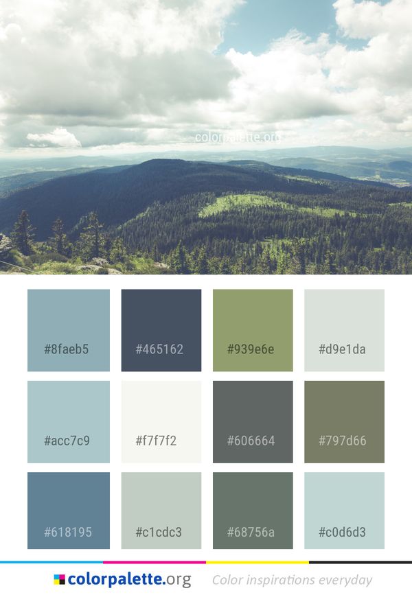Sky Mountainous Landforms Cloud Color Palette