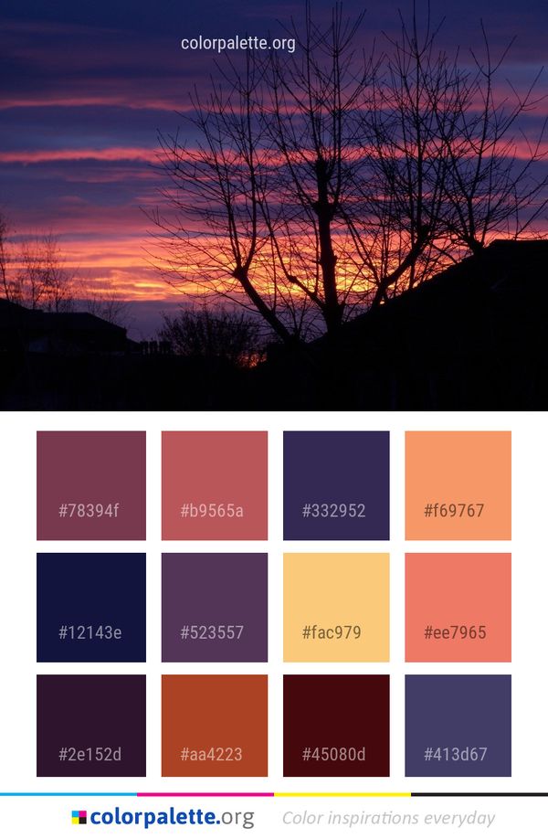 Sky Red At Morning Nature Color Palette