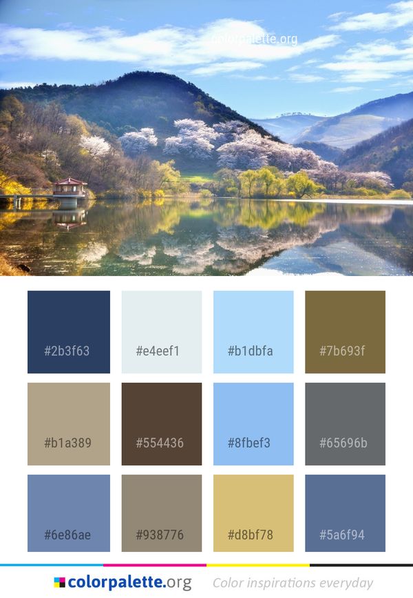 Reflection Nature Lake Color Palette