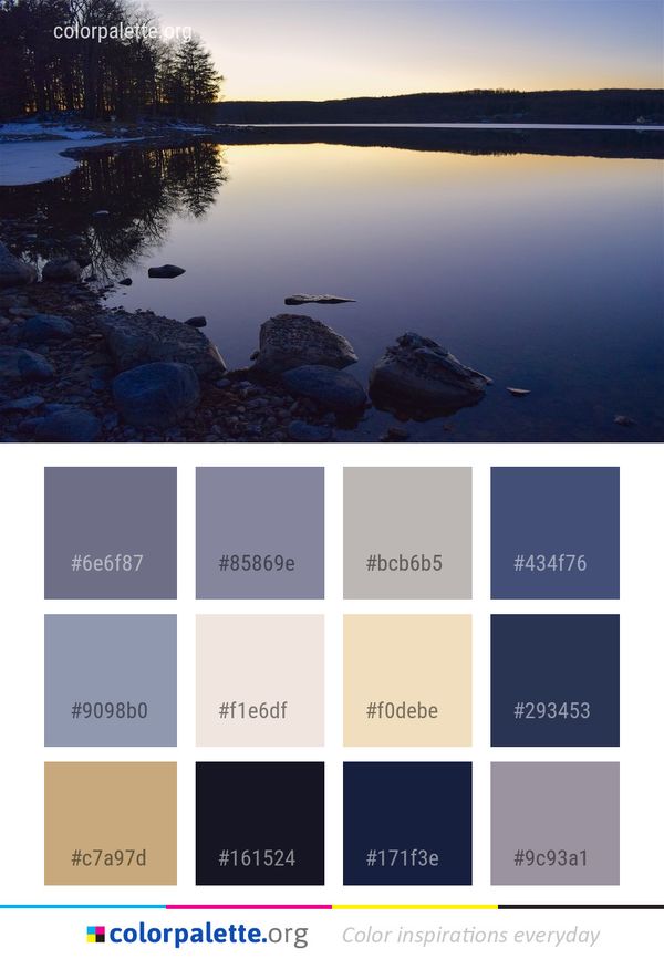 Reflection Water Nature Color Palette