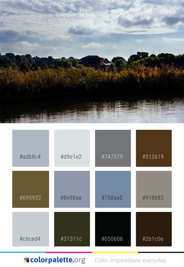 Reflection Water Sky Color Palette