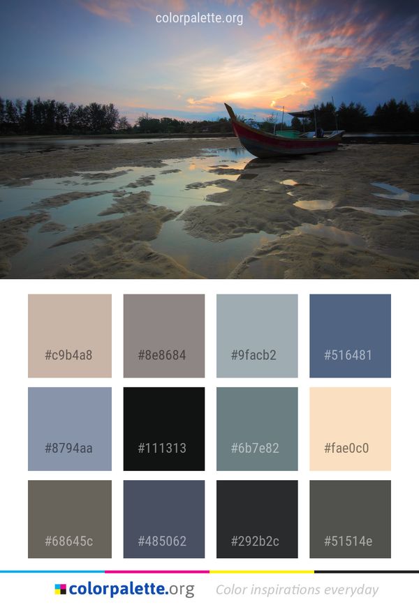 Reflection Water Waterway Color Palette