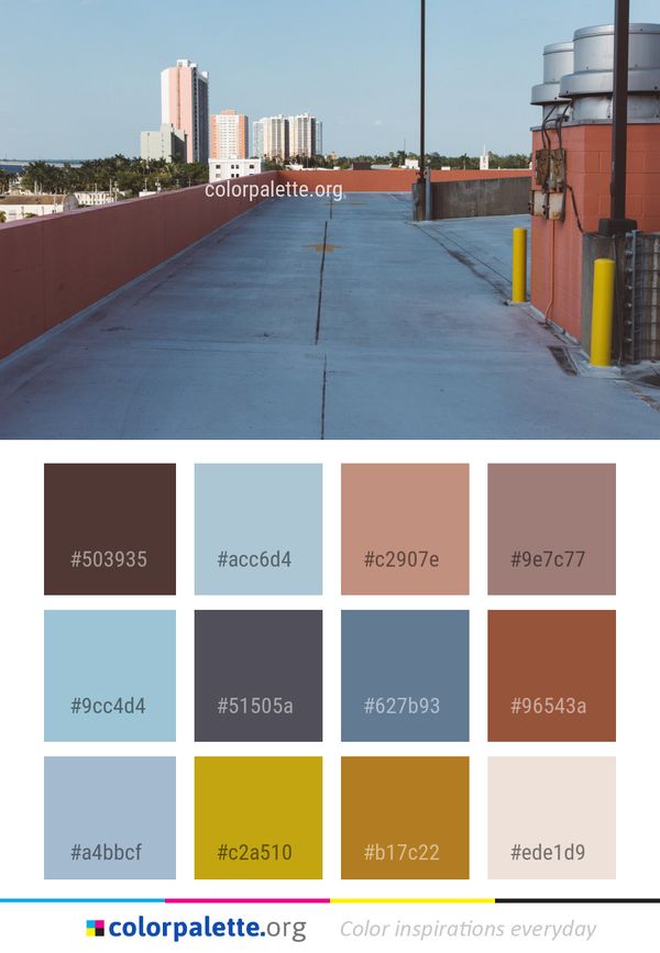 Roof Asphalt Urban Area Color Palette