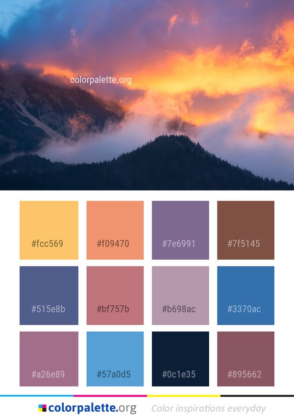 Sky Atmosphere Wildfire Color Palette
