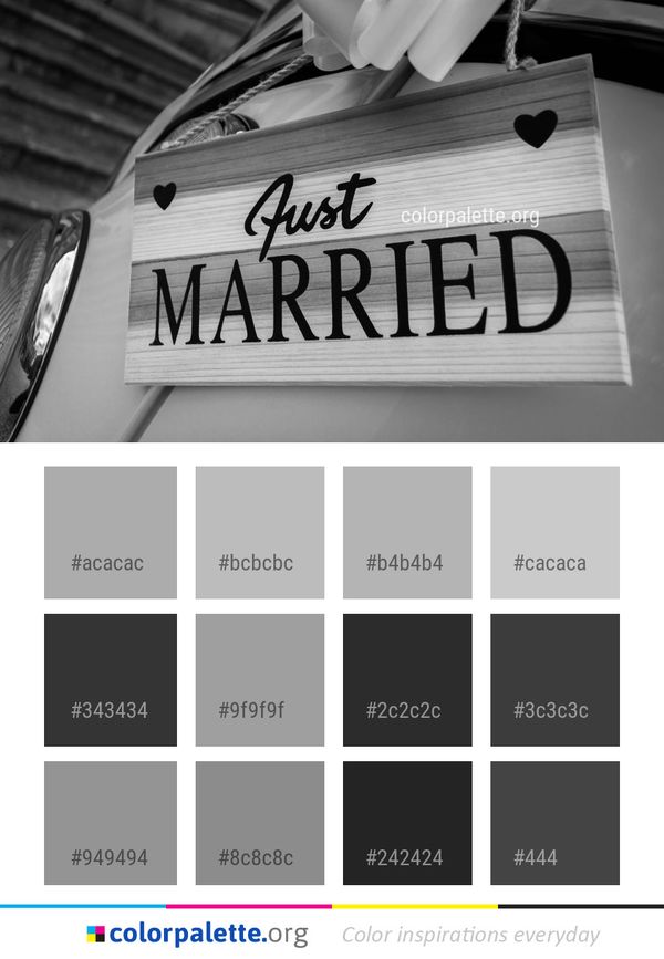 White Black And Monochrome Photography Color Palette