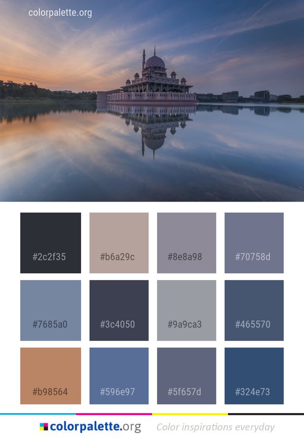 Reflection Landmark Sky Color Palette