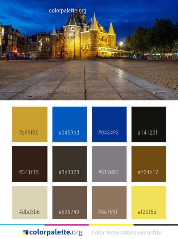 Sky Landmark Night Color Palette