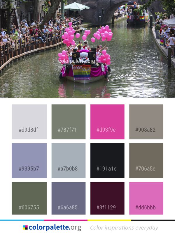 Waterway Canal Water Transportation Color Palette
